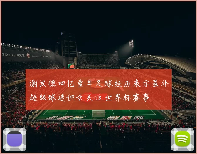 谢泼德回忆童年足球经历表示虽非超级球迷但会关注世界杯赛事