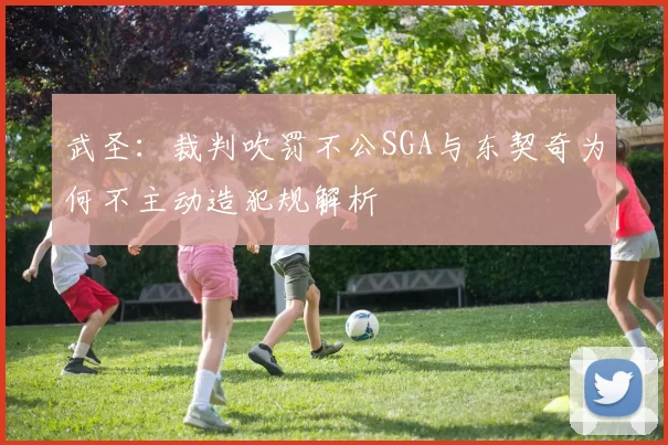 武圣：裁判吹罚不公SGA与东契奇为何不主动造犯规解析